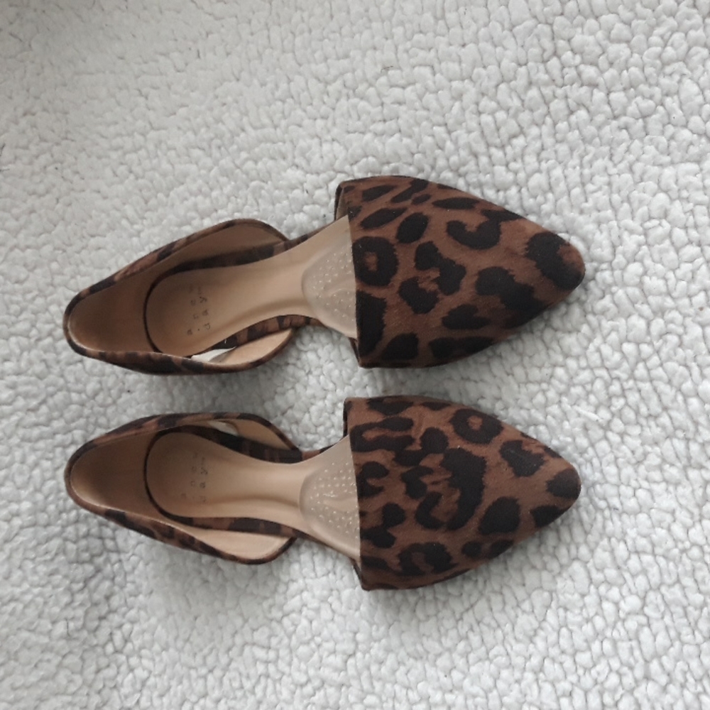 Leopard/cheetah print flats